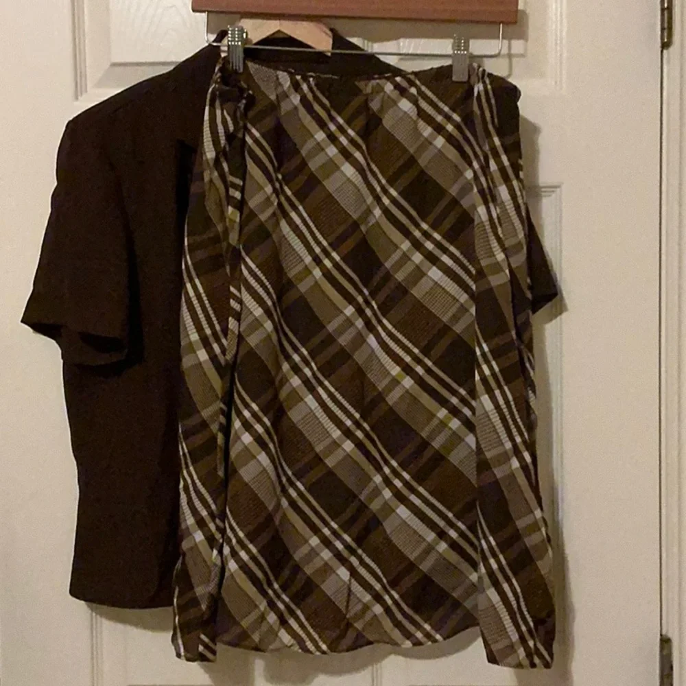 Vintage 18 washable lightweight skirt and suit jacket EUC - Picture 4 of 7